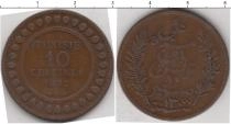 Продать Монеты Тунис 10 сентим 1892 Медь