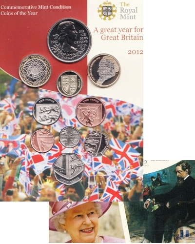 Продать Подарочные монеты Великобритания Новые гербы 2012 2012 