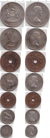 Продать Подарочные монеты Родезия Набор 1955 года выпуска 1955 