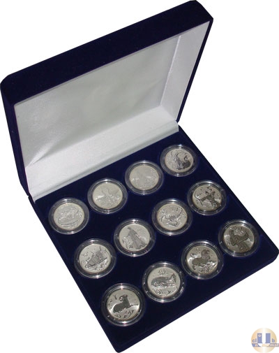 Продать Подарочные монеты Россия Знаки зодиака 2005 Серебро