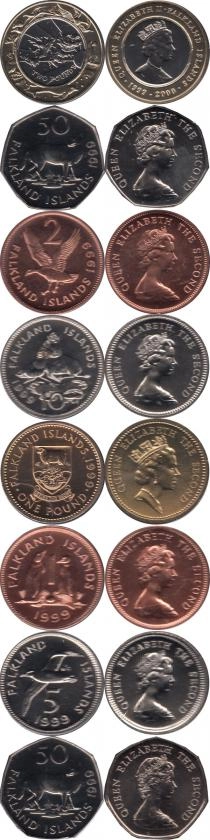 Продать Подарочные монеты Фолклендские острова Миллениум 1999 