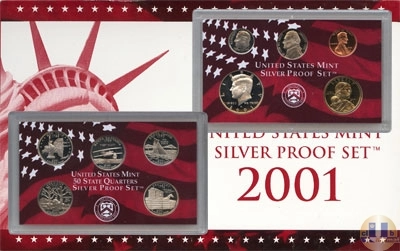 Продать Подарочные монеты США Пруф-сет 2001 года 2001 