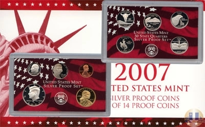 Продать Подарочные монеты США Пруф-сет 2007 года 2007 