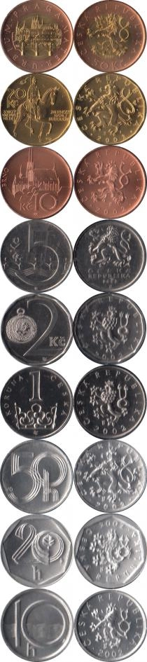 Продать Подарочные монеты Чехия Выпуск 2002 2002 