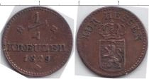 Продать Монеты Гессен-Дармштадт 1/4 крейцера 1829 Медь