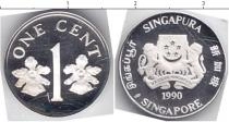 Продать Монеты Сингапур 1 цент 1990 Серебро