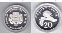 Продать Монеты Сингапур 20 центов 1990 Серебро