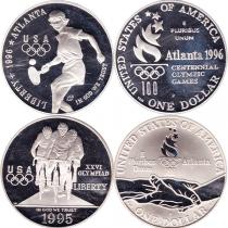 Продать Подарочные монеты США Летние Олимпийские игры в Атланте 96 1995 Серебро