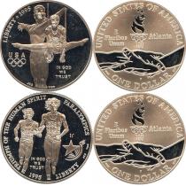 Продать Подарочные монеты США Олимпийские игры 1995 Серебро