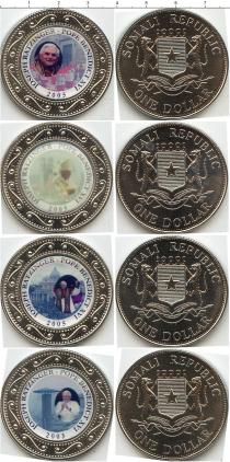 Продать Подарочные монеты Сомали Папа Бенедикт 16 2005 Медно-никель