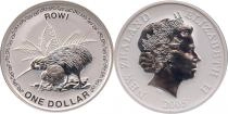 Продать Подарочные монеты Новая Зеландия Птичка Рови 2005 Серебро