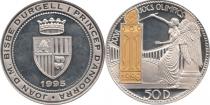 Продать Подарочные монеты Андорра 26 Олимпийские игры 1995 Серебро