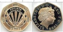 Продать Подарочные монеты Великобритания 50-летие независимости 1998 Серебро