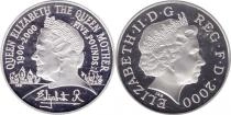 Продать Подарочные монеты Великобритания 100-летие королевы-матери 2000 Серебро