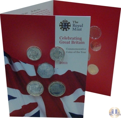 Продать Подарочные монеты Великобритания Новые гербы 2011 2011 