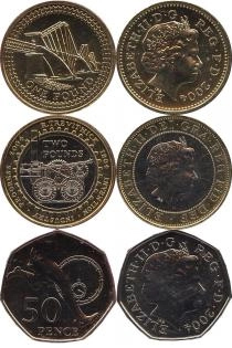 Продать Подарочные монеты Великобритания Выпуск монет 2004 2004 