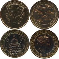 Продать Подарочные монеты Великобритания 60-летие окончания Великой Отечественной 2005 