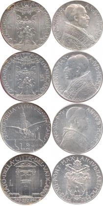 Продать Подарочные монеты Ватикан Выпуск монет 1950 года 1950 Алюминий
