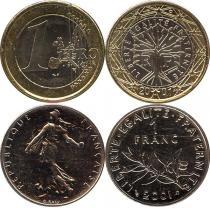 Продать Подарочные монеты Франция Выпуск 2001 года 2001 