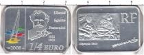 Продать Монеты Франция 1/4 евро 2008 Серебро
