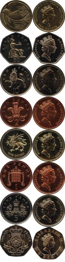 Продать Подарочные монеты Великобритания 50-летие окончания II Мировой войны 1995 