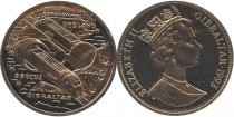 Продать Подарочные монеты Гибралтар Евротоннель 1993 Медно-никель