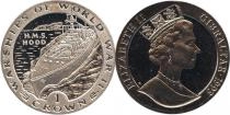 Продать Подарочные монеты Гибралтар Корабли Второй Мировой Войны 1993 Медно-никель