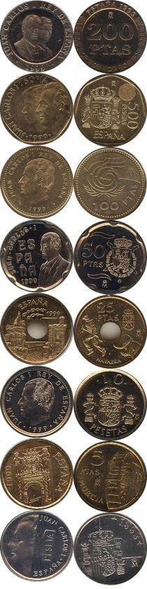 Продать Подарочные монеты Испания Выпуск 1999 года 1999 