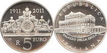 Продать Подарочные монеты Италия 100-летие монетного двора 2011 Серебро