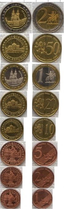 Продать Подарочные монеты Чехия Пробный евро-набор 2004 2004 