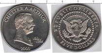Продать Монеты Либерия 5 долларов 2000 Медно-никель