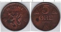 Продать Монеты Норвегия 5 эре 1943 Медь