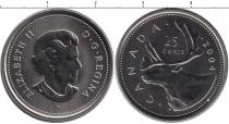 Продать Монеты Канада 25 центов 2004 Сталь