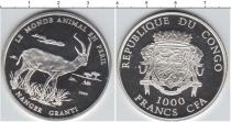 Продать Монеты Конго 1000 франков 2009 Серебро