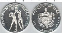 Продать Монеты Куба 10 песо 1992 Серебро