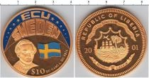 Продать Монеты Либерия 10 долларов 2001 Медно-никель