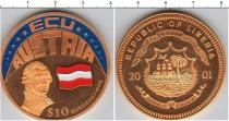 Продать Монеты Либерия 10 долларов 2001 Медно-никель