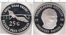 Продать Монеты Антильские острова 25 гульденов 1990 Серебро