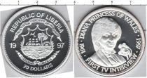 Продать Монеты Либерия 20 долларов 1997 Серебро