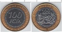 Продать Монеты КФА 100 франков 2006 Биметалл
