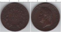 Продать Монеты Мартиника 10 сантим 1845 Медь