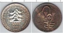 Продать Монеты Французская Африка 5000 франков 1982 Серебро