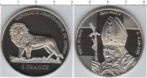 Продать Монеты Конго 5 франков 2004 Медно-никель