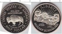 Продать Монеты США 50 центов 1991 Медно-никель