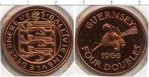 Продать Монеты Гернси 8 дублей 1966 Медь