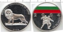 Продать Монеты Конго 10 франков 2004 Серебро