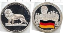 Продать Монеты Конго 10 франков 2002 Серебро