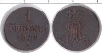 Продать Монеты Ганновер 1 пфенниг 1838 Медь