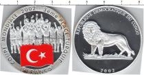 Продать Монеты Конго 5 франков 2002 Серебро