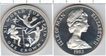 Продать Монеты Остров Мэн 1 крона 1982 Серебро